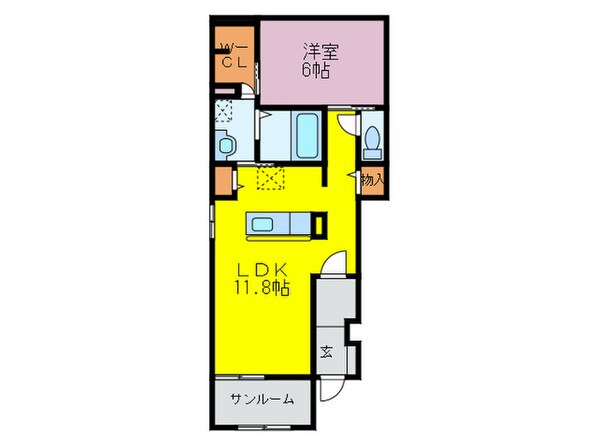 アヴニール　ベルⅢの物件間取画像